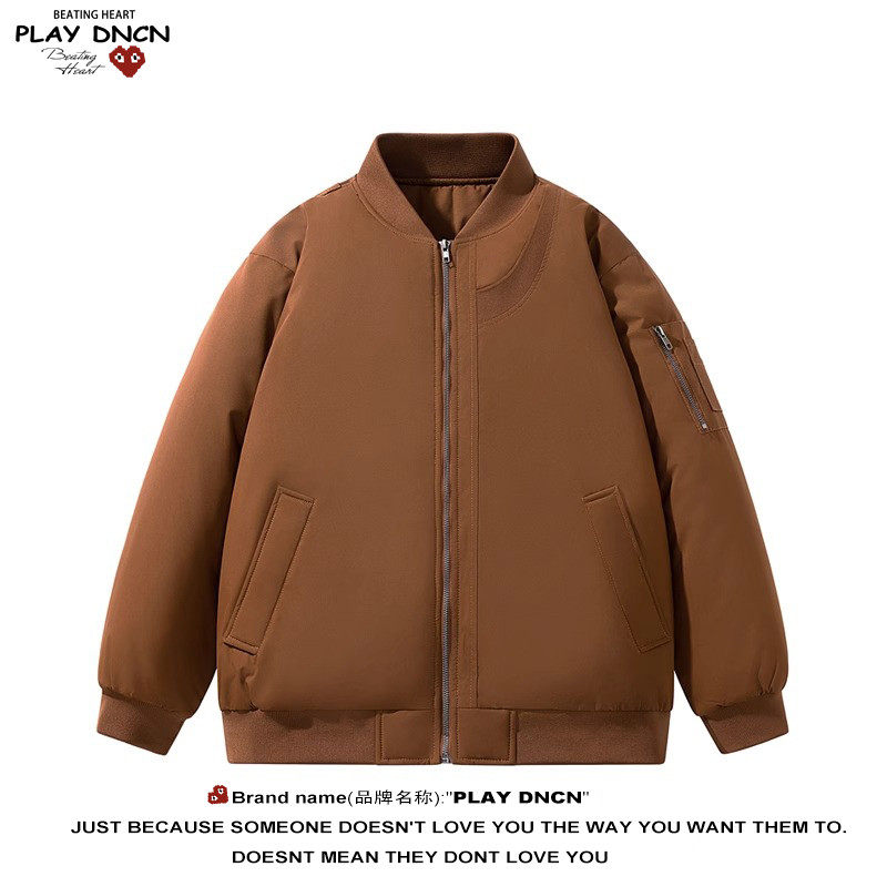 PLAY DCDN棉服男款冬季立领面包服加厚保暖棉衣外套男袄子潮