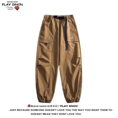PLAY DCDN美式复古山系工装裤男款2025春秋季宽松休闲裤直筒长裤