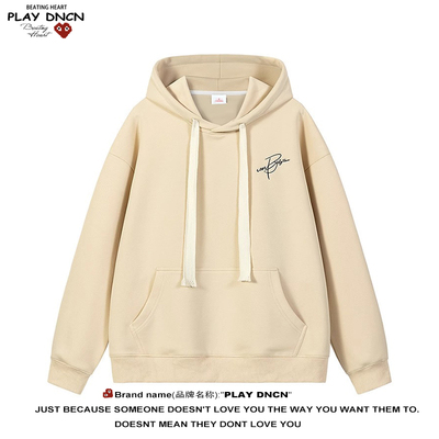 PLAY DCDN连帽卫衣男女2025秋冬美式休闲连帽高街长袖宽松上衣