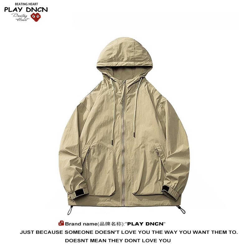 PLAY DCDN工装机能冲锋衣外套男oversize情侣户外薄款美式夹克