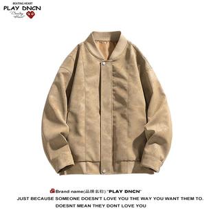 PLAY PU皮外套男女潮牌夹克 DCDN2025新款