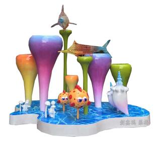 源头厂家供应玻璃钢雕塑景观装饰落地摆件 售楼中心街区美陈雕塑