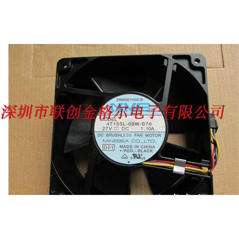 4715SL-09W-B76 27V 1.10A 120*120*38四线服务器散热风扇