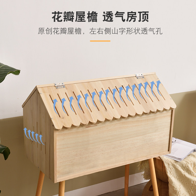 芦丁鸡饲养箱木质全套仓鼠专用饲养笼养殖箱带腿木箱卢丁鸡的房子