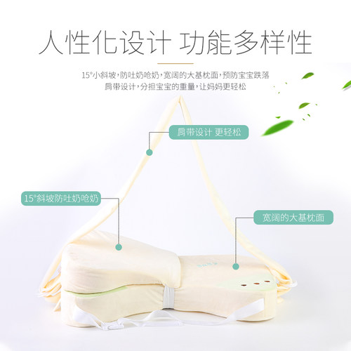 宝宝哺乳枕头哺乳枕护腰坐月子哺乳垫婴儿躺喂抱抱托防吐奶斜坡垫