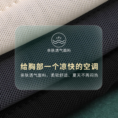 月色大胸显小文胸薄款全罩杯无钢圈防下垂收副乳胸罩大码内衣胖mm