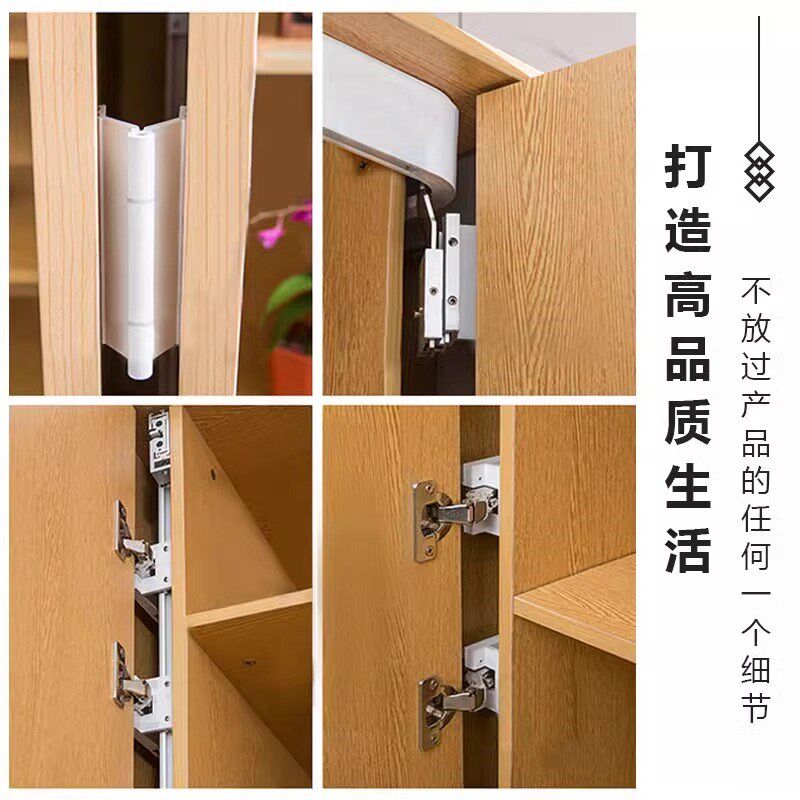 重型回旋门轨道衣橱电视柜插入式隐藏口袋推拉蝴蝶门滑轨五金配件