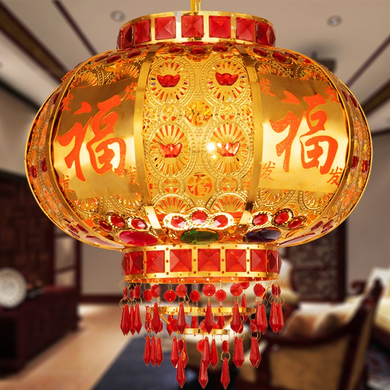 乔迁灯笼大门口挂饰2025阳台灯七彩旋转新款中国风新年结婚灯笼