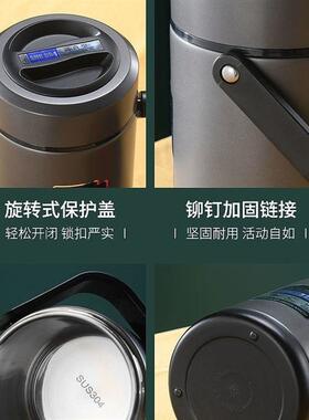 保温饭盒自带加热保温饭盒保温桶学生上班族三层保温饭桶保温提锅