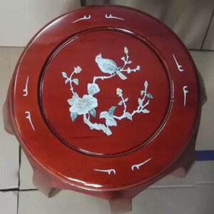 博音古筝圆凳腰鼓凳子实木单人仿古复古印花敦煌琴凳耐用厂家直销