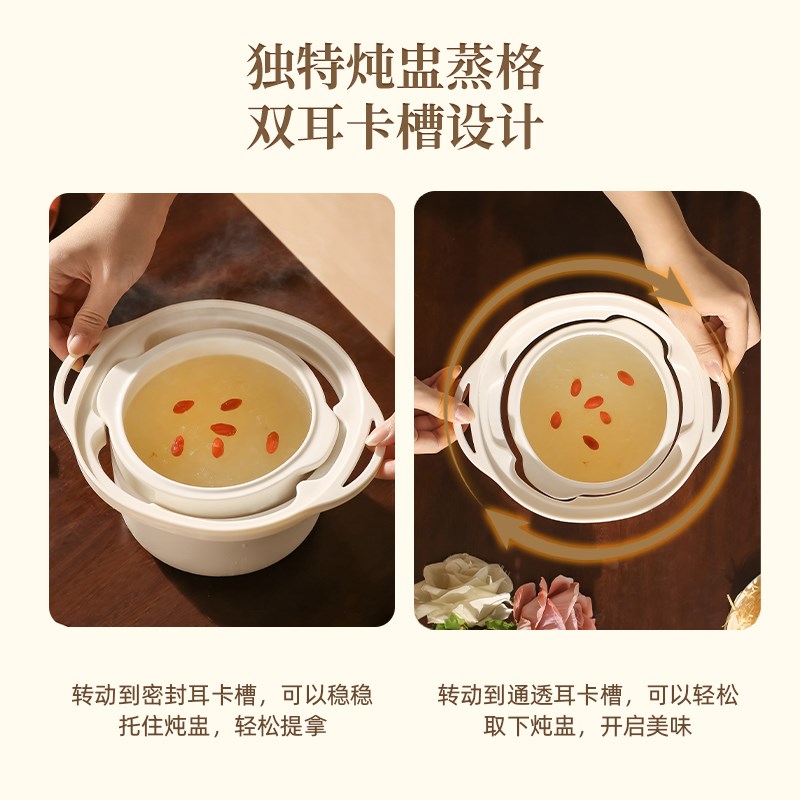 隔水炖电炖锅电炖盅煲汤锅陶瓷锅燕窝甜品锅婴儿辅食锅煮饭养生锅