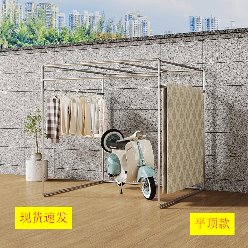 镀锌钢管棚架落地晾衣架车棚葡萄架花架爬藤防风防腐阳台露台遮阳