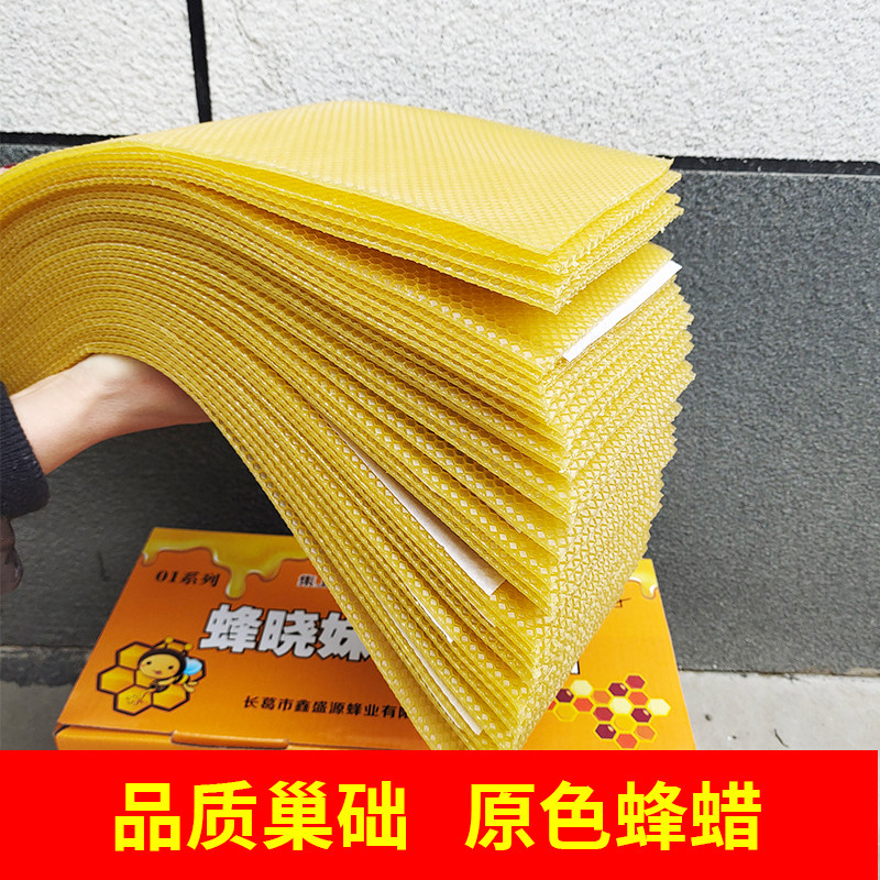 中蜂巢础意蜂巢基片蜂晓妹蜜蜂箱巢框专用深房蜂蜡脾全套养蜂工具