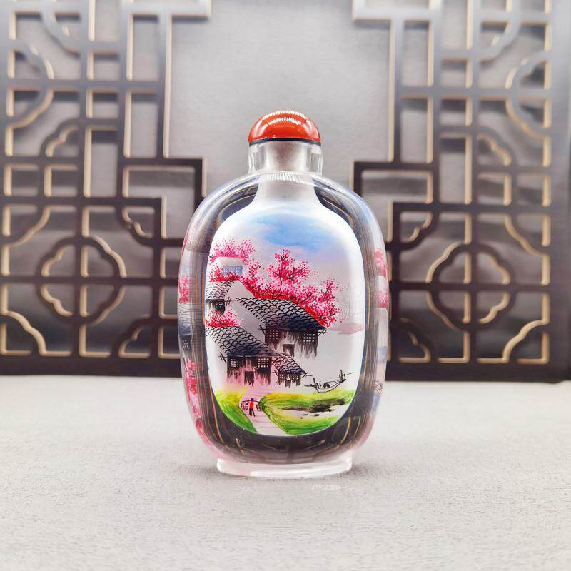新品上架内画鼻烟壶非遗手工艺中国风出国礼品送老外特色定制礼品