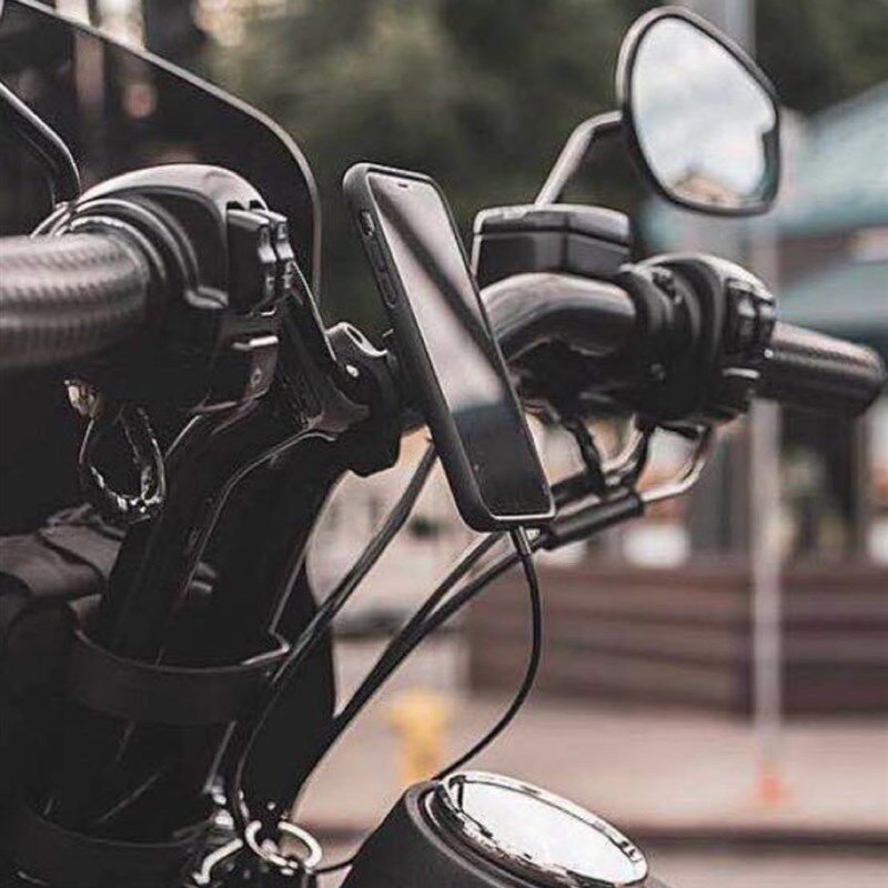 SETES摩托车手机导航支架街车ADV摩旅复古滤震快锁多角度车把套装