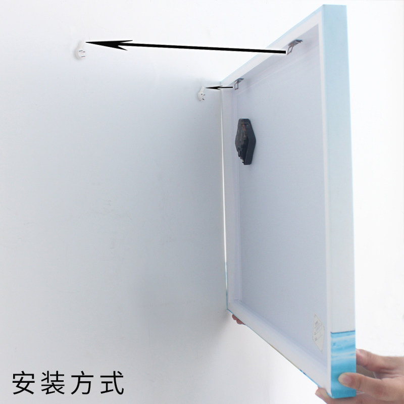 现代客厅餐厅装饰画挂画墙画无框画挂钟饭厅电表箱配电箱钟表壁画