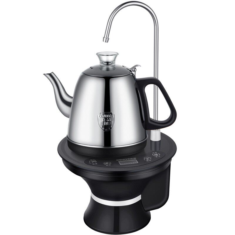 电动抽水式电热水壶自动上水泡茶桶装水吸水加热一体烧水器长嘴
