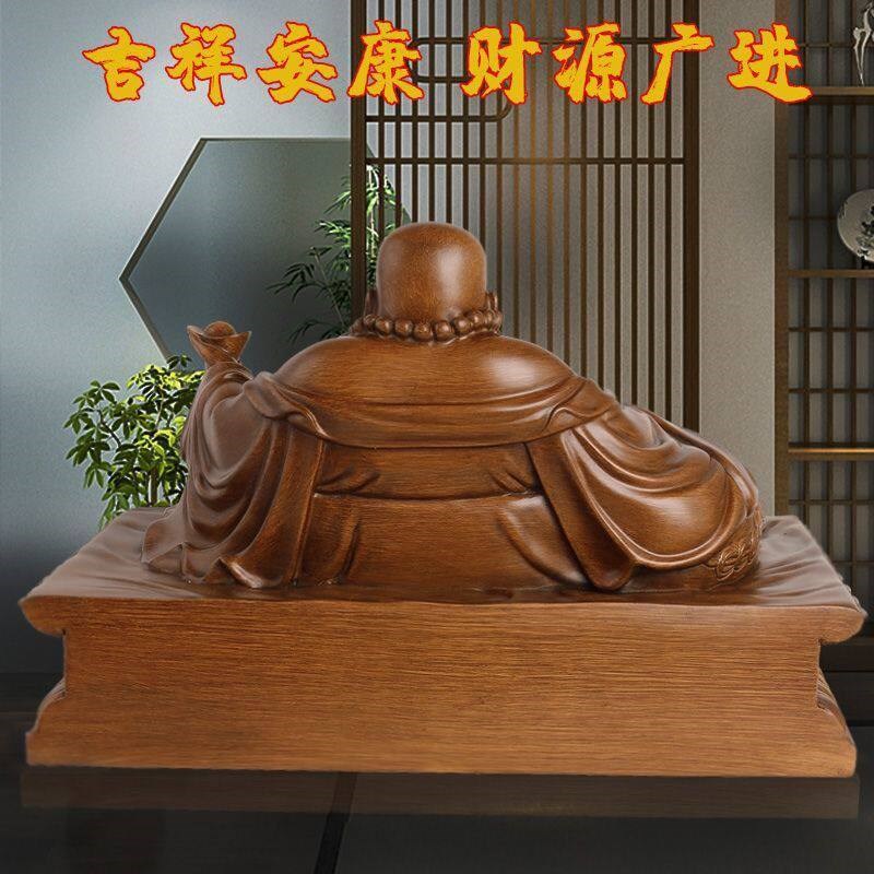 招财进宝大肚弥勒佛摆件 坐拥百财风水佛像 客厅玄关店铺开业礼品