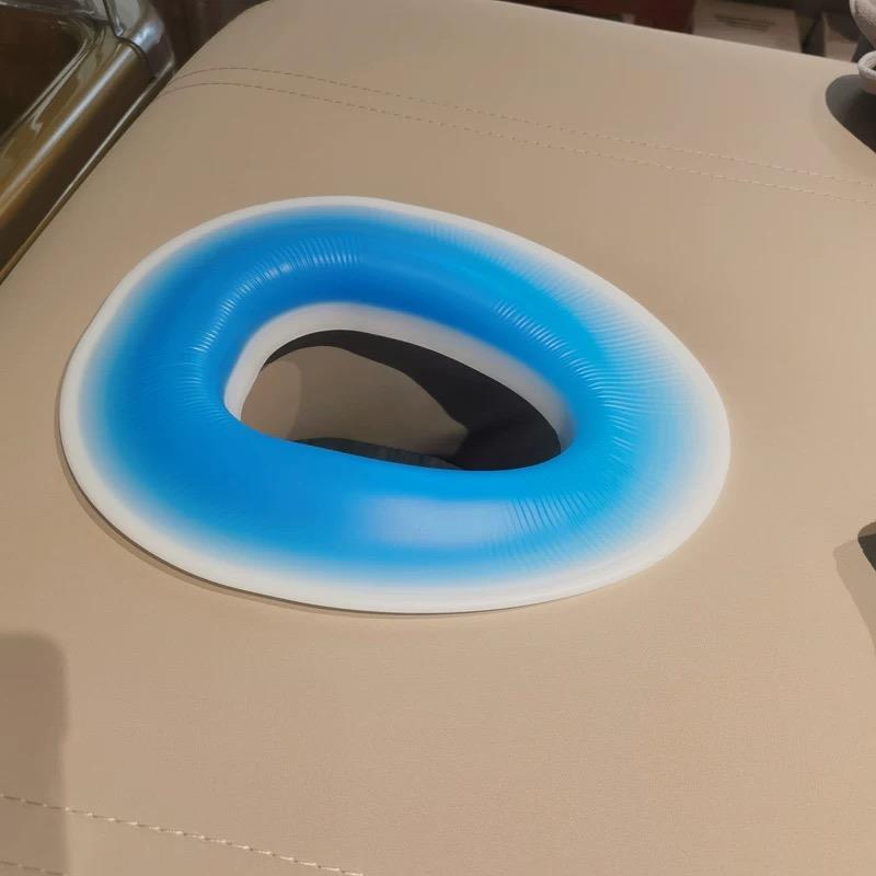 美容院专用趴枕硅胶精品高端高档U型枕脸垫圆形按摩床推拿枕头