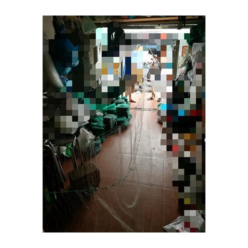 绍兴胶丝尼龙挑网强盗网月亮网夹网竹竿网老式折叠夹夹网捕鱼网