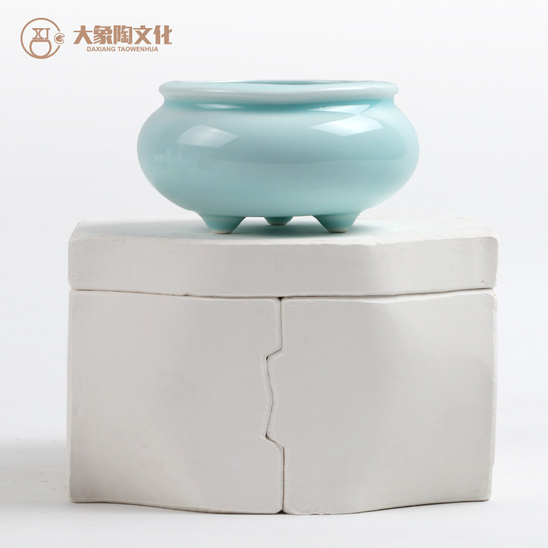 三脚香炉石膏注浆模具 陶瓷陶艺工具材料 定制供佛檀香薰模型模具