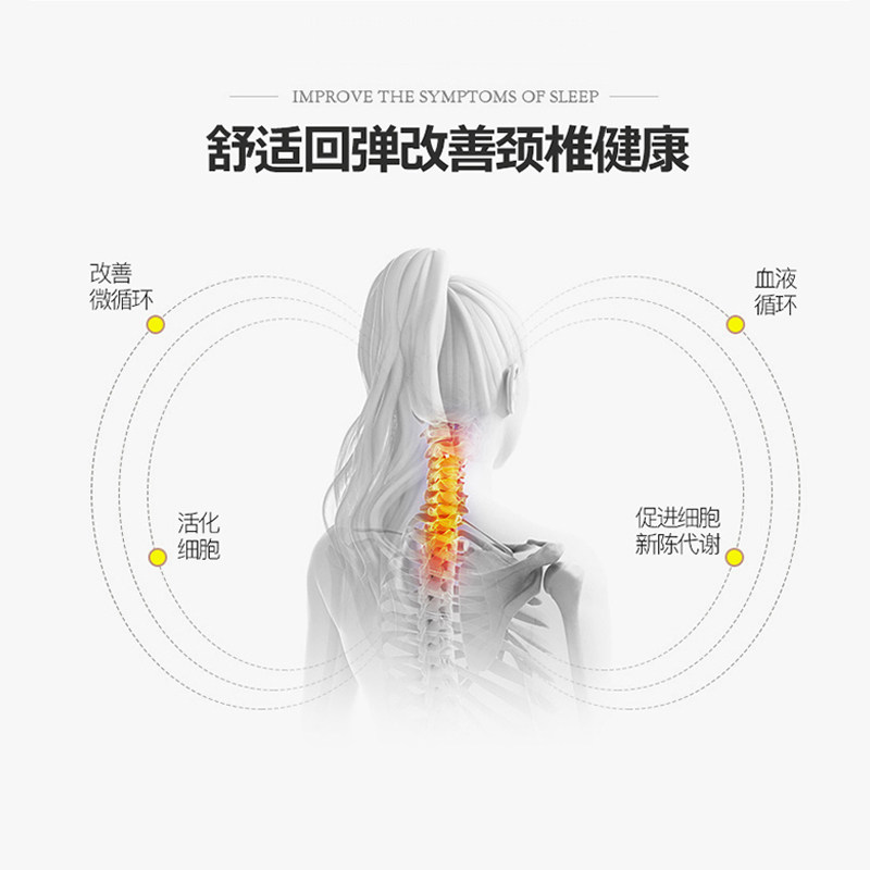 SPA护颈椎按摩枕头一对家用助睡眠觉专用整头单个装夏季凉男枕芯2