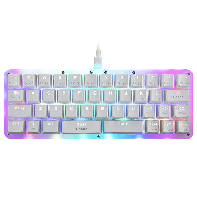 mini42键小巧便携绘图剪辑游戏多功能自定义个性40%迷你机械键盘