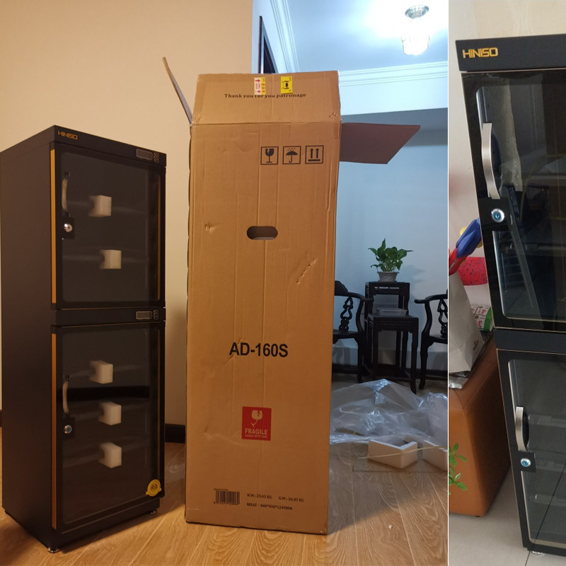 单反相机摄影器材防潮箱160L全自动除湿箱镜头仪器干燥柜收纳藏品