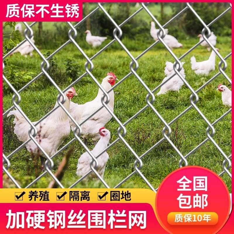不生锈的铁丝网格镀锌钢丝网围栏菜园护栏网家用养鸡防护养殖铁网