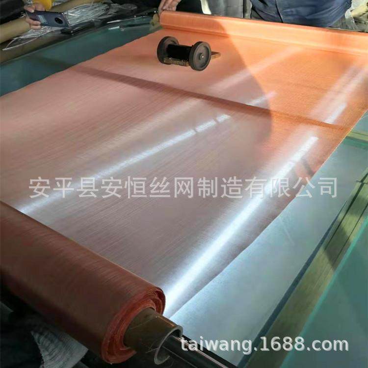 锡青铜网 方孔编织锡青铜丝网 16目锡青铜网 耐磨损防静电无磁