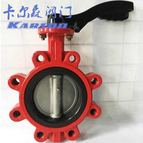 卡N尔森厂家LPD71X-150LB球墨铸T铁304板P16美标80 凸耳对夹蝶阀