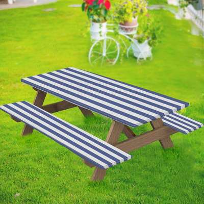 户外桌椅防层套野餐露营防水罩户外三件套来图可定线条系列一套起