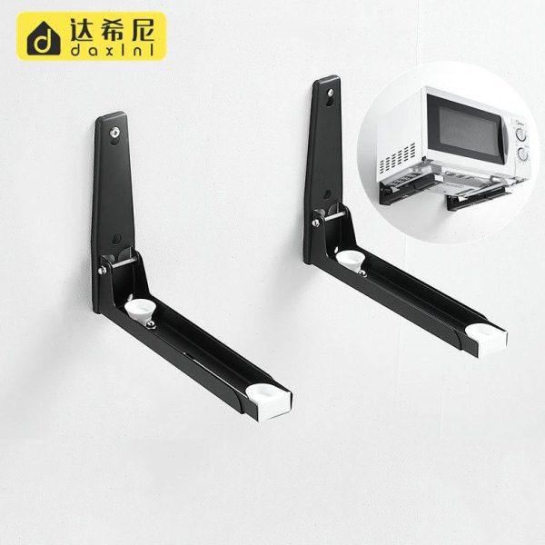 黑色可伸缩微波炉架304不锈钢烤箱支架隐形折叠厨房置物架,商业/办公家具,千层架,淘宝优惠券,粉丝福利购,淘宝优惠卷