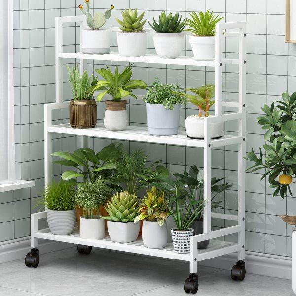 索尔诺花架子阳台多肉绿萝花盆架铁艺置物架室内外多层阶梯式花架,收纳整理,阳台置物架,淘宝优惠券,粉丝福利购,淘宝优惠卷