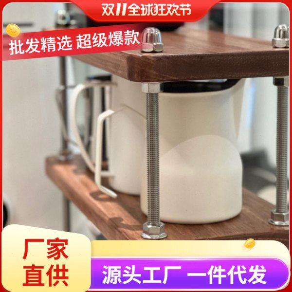 中古风置物架架子厨房架子公桌隔层架工位桌面收纳小书架茶杯架,收纳整理,阳台置物架,淘宝优惠券,粉丝福利购,淘宝优惠卷