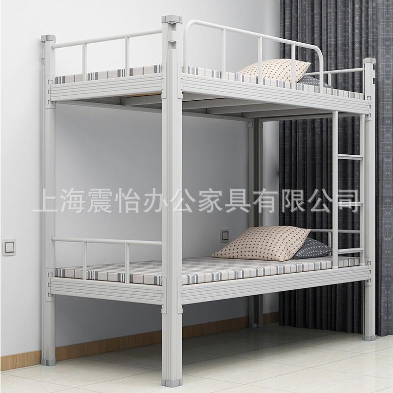 厂家供应铁艺双人床 学ZY-20221生宿舍多功能加厚下铁艺床双上人