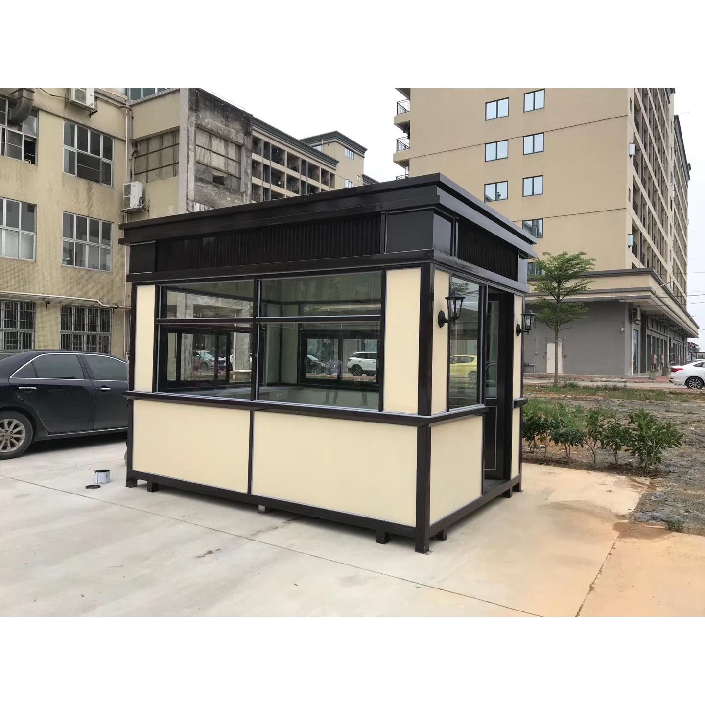 欧真石漆岗亭户可移式动保安亭小结区门卫YLD00265值班室公园钢构