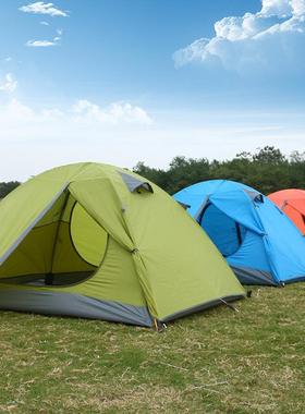 户外YLCC-99营探险2-4人野手搭款双人层防风防水露营帐篷帐垂钓露