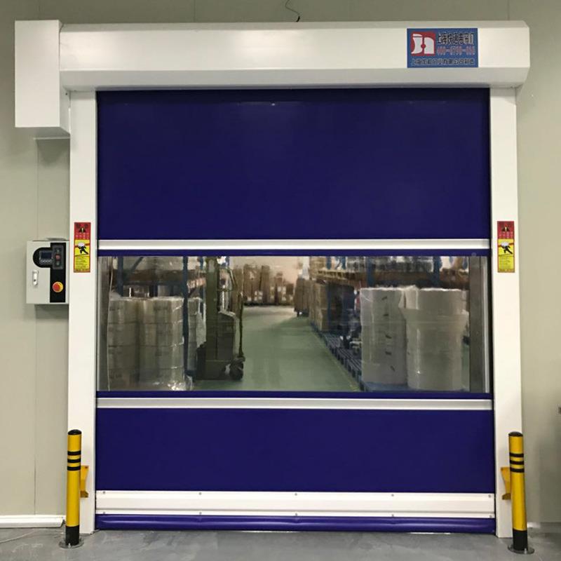 阻燃模压整速套门快工门抗业风防冻电卷帘门动食品化工快速79卷帘