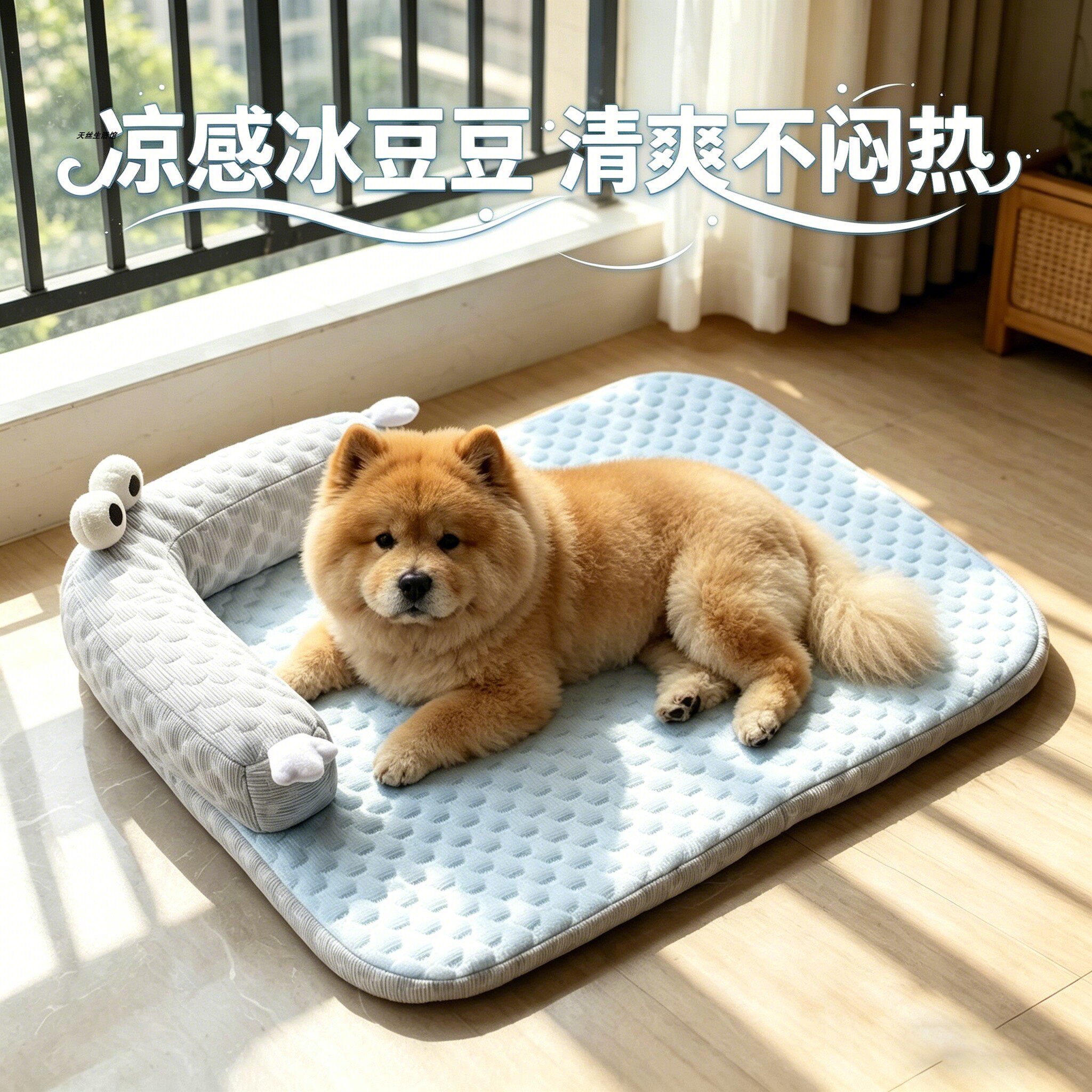 松狮专用狗狗垫子狗窝夏日睡垫宠物狗凉席窝小狗四季通用幼犬冰窝
