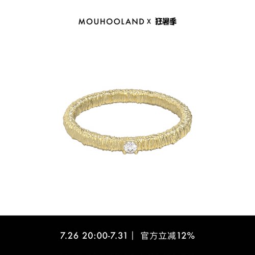 暮后之地蕾丝刺绣细戒