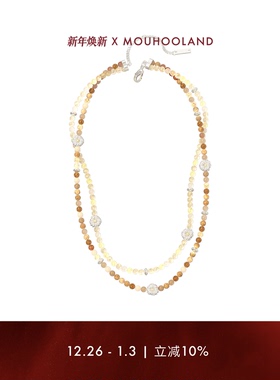 Mouhooland/暮后之地雏菊系列雏菊串珠双层项链小众设计首饰情侣
