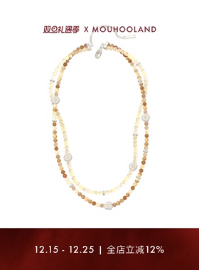 Mouhooland/暮后之地雏菊系列雏菊串珠双层项链小众设计首饰情侣