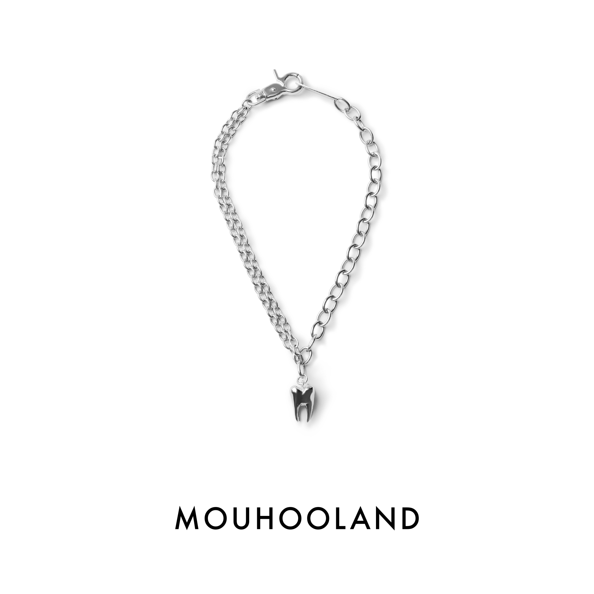 Mouhooland/暮后之地x FMACM联名款牙齿吊坠项链颈链图片