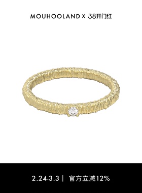 Mouhooland/暮后之地蕾丝系列蕾丝刺绣细戒原创设计感食指戒指环