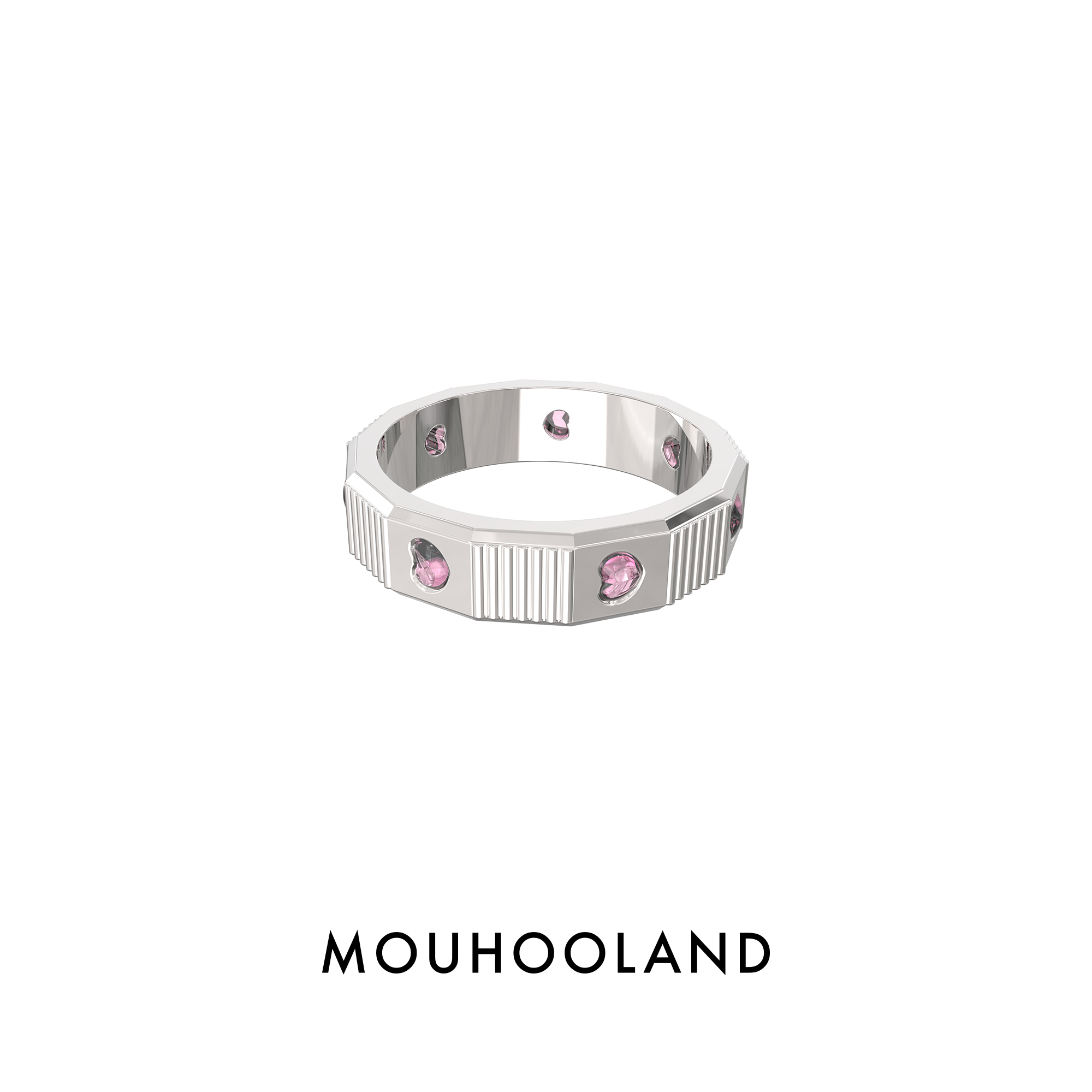 Mouhooland/暮后之地摩天轮戒指原创小众925银情侣款对戒镶钻指环