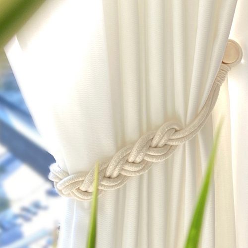 窗帘绑带捆绑奶油风纱帘法式扎束