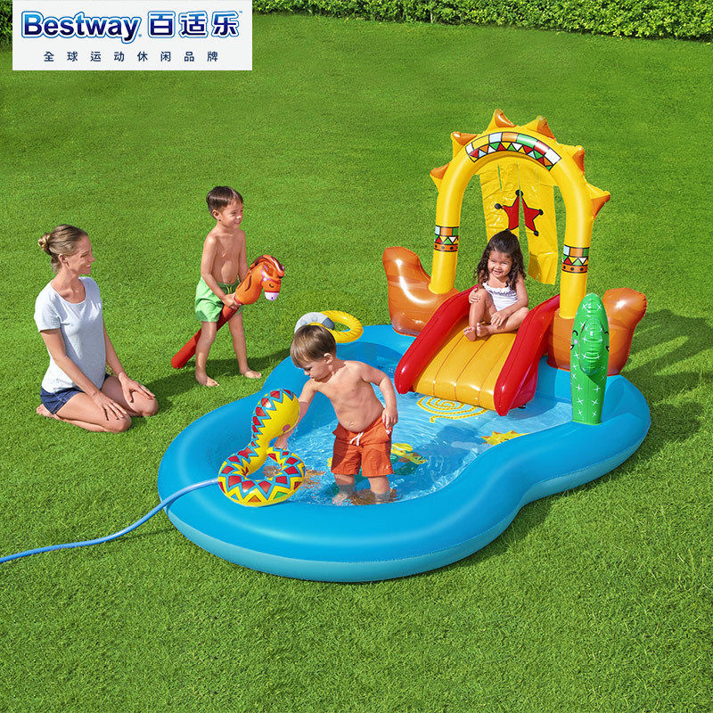 Bestway53118 狂野西部戏水乐园 儿童戏水池 加厚充气游泳池