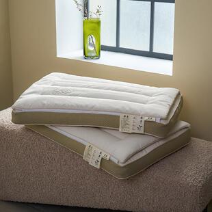 2025新款甜荞麦壳护颈枕芯立体两用可拆卸全荞麦枕头硬成人48*74