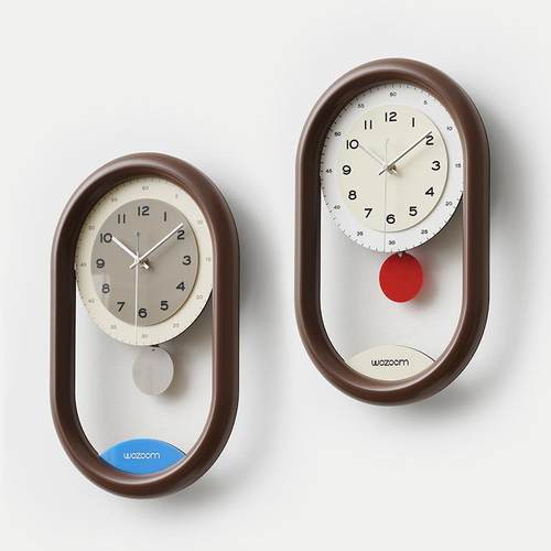 wozoom屋准中古风挂钟客厅现代简约时钟挂墙家用艺术创意钟表